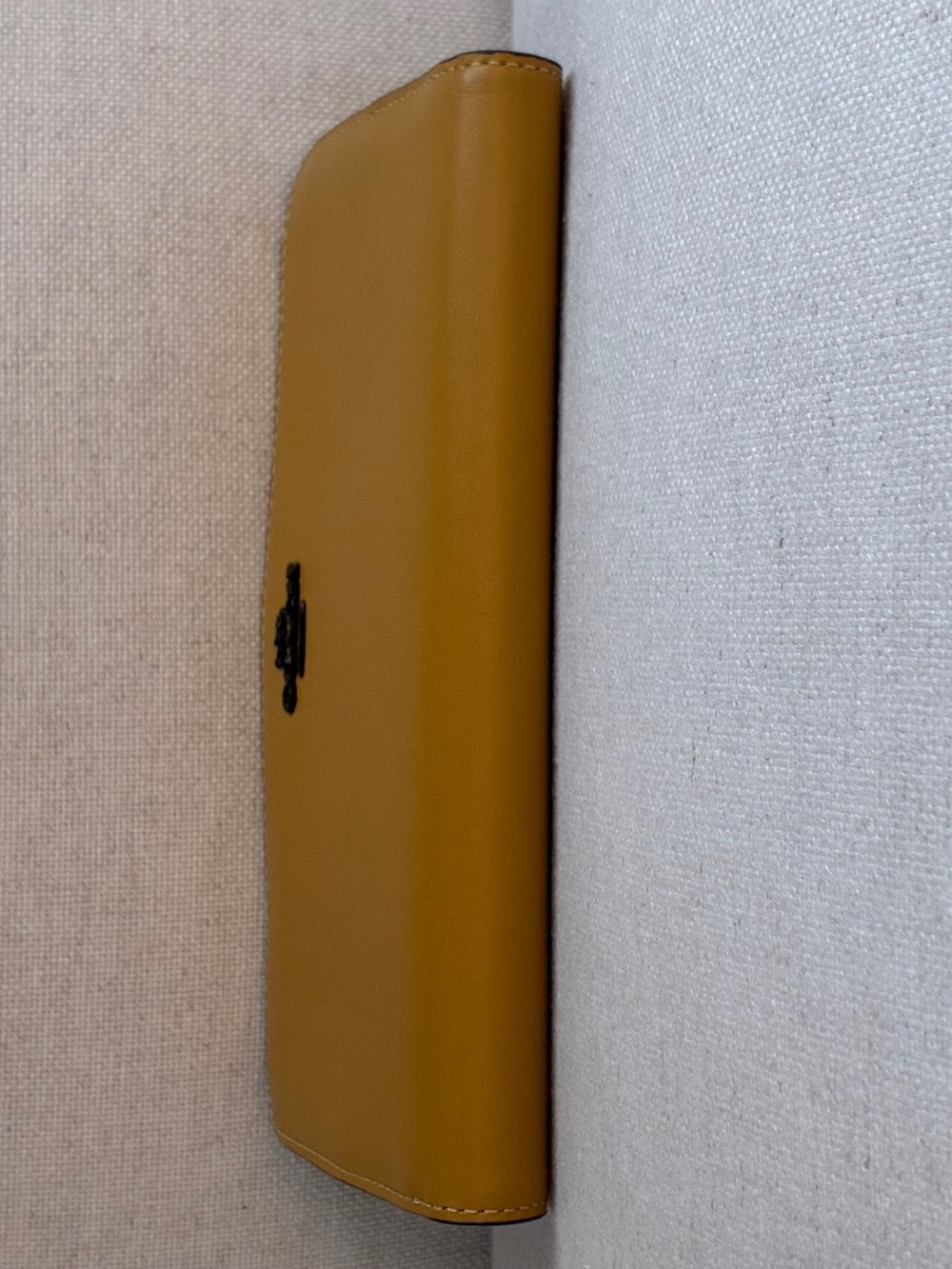NWOT Coach RARE Mustard Yellow Leather Zip Around Wallet - Picture 12 of 16